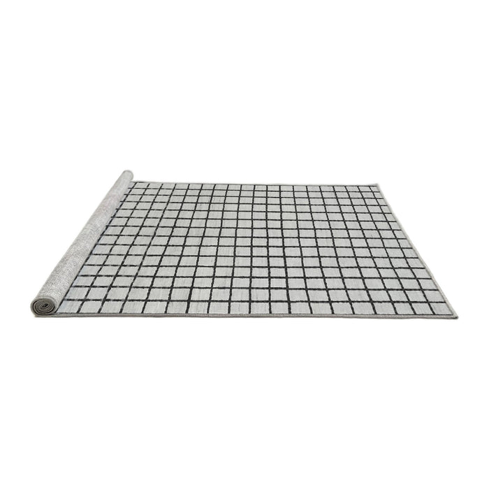 Sideview of Machine Washable Solid Gray Modern Rug, wshabs1521gry