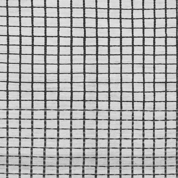 Machine Washable Solid Gray Modern Rug, wshabs1521gry