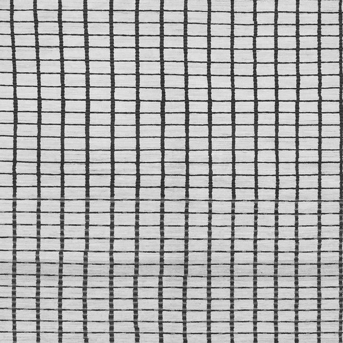 Square Machine Washable Solid Gray Modern Rug, wshabs1521gry