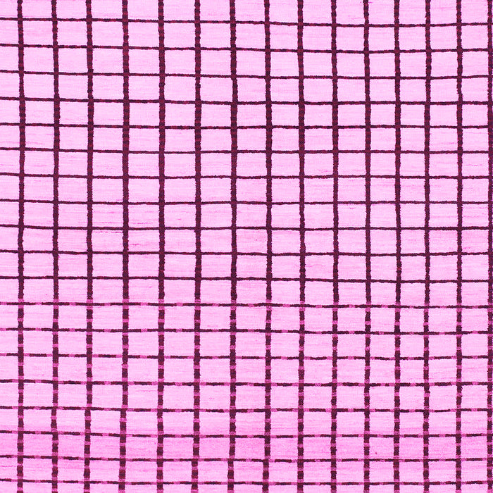 Machine Washable Solid Pink Modern Rug, wshabs1521pnk