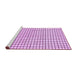 Sideview of Machine Washable Solid Purple Modern Area Rugs, wshabs1521pur