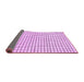 Sideview of Solid Purple Modern Rug, abs1521pur