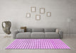 Machine Washable Solid Purple Modern Area Rugs in a Living Room, wshabs1521pur