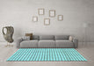 Machine Washable Solid Light Blue Modern Rug in a Living Room, wshabs1521lblu