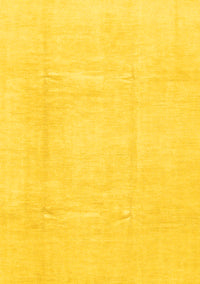 Solid Yellow Modern Rug, abs1522yw