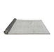 Sideview of Solid Gray Modern Rug, abs1522gry