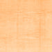 Square Solid Orange Modern Rug, abs1522org