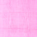 Square Solid Pink Modern Rug, abs1522pnk