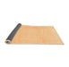 Sideview of Solid Orange Modern Rug, abs1522org