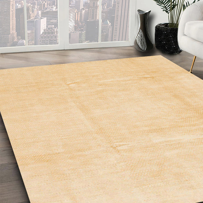 Machine Washable Abstract Brown Gold Rug in a Family Room, wshabs1522
