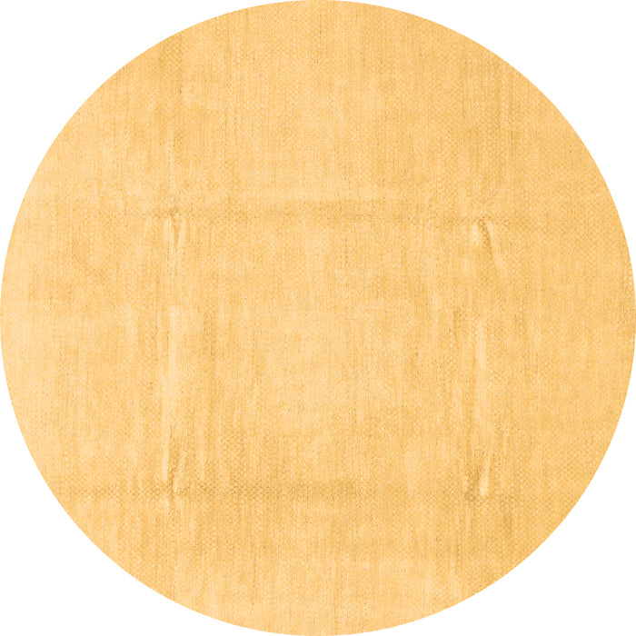 Round Solid Brown Modern Rug, abs1522brn