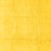 Square Solid Yellow Modern Rug, abs1522yw