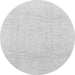 Round Machine Washable Abstract Gray Modern Rug, wshabs1523gry