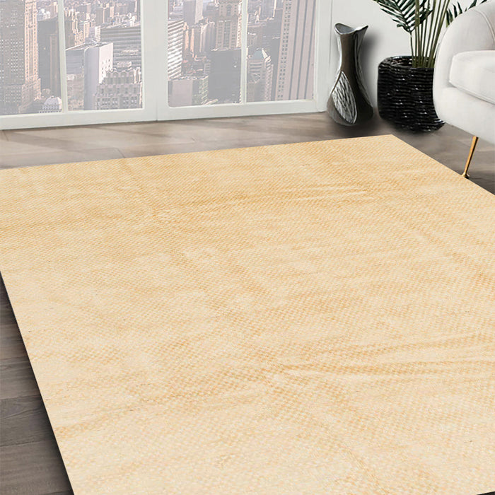 Abstract Sun Yellow Modern Rug in Family Room, abs1523