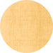 Round Abstract Brown Modern Rug, abs1523brn