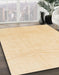 Machine Washable Abstract Sun Yellow Rug in a Family Room, wshabs1523