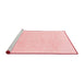 Modern Red Washable Rugs