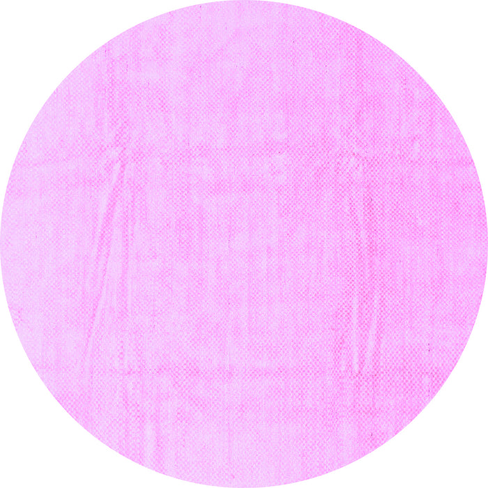 Round Machine Washable Abstract Purple Modern Area Rugs, wshabs1523pur