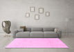 Machine Washable Abstract Pink Modern Rug in a Living Room, wshabs1523pnk