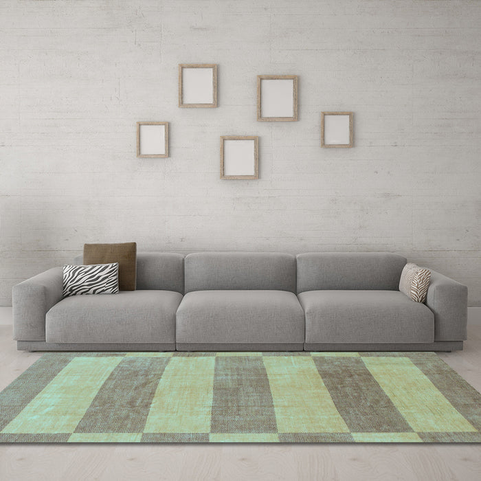 Machine Washable Abstract Light Blue Modern Rug in a Living Room, wshabs1524lblu