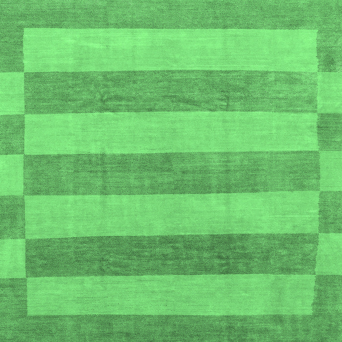 Square Machine Washable Abstract Emerald Green Modern Area Rugs, wshabs1524emgrn