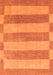 Machine Washable Abstract Orange Modern Area Rugs, wshabs1524org