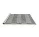 Sideview of Machine Washable Abstract Gray Modern Rug, wshabs1524gry