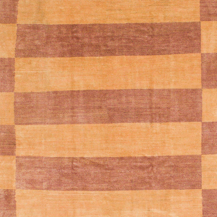 Machine Washable Abstract Bright Orange Rug, wshabs1524