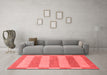 Modern Red Washable Rugs