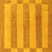 Square Abstract Yellow Modern Rug, abs1524yw