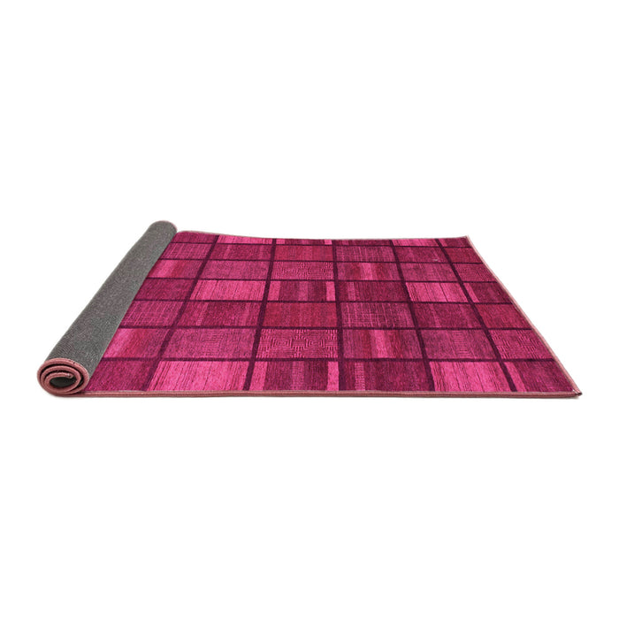 Sideview of Checkered Pink Modern Rug, abs1525pnk