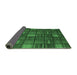 Sideview of Checkered Emerald Green Modern Rug, abs1525emgrn