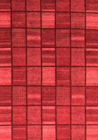 Checkered Red Modern Rug, abs1525red