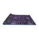 Sideview of Checkered Blue Modern Rug, abs1525blu