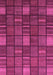 Machine Washable Checkered Purple Modern Area Rugs, wshabs1525pur