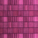 Square Machine Washable Checkered Purple Modern Area Rugs, wshabs1525pur