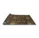 Sideview of Checkered Light Blue Modern Rug, abs1525lblu