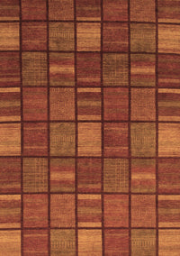 Checkered Brown Modern Rug, abs1525brn