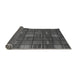 Sideview of Checkered Gray Modern Rug, abs1525gry