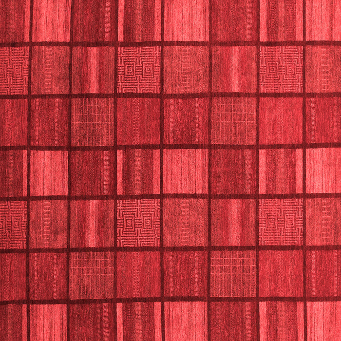 Checkered Red Modern Rug, abs1525red