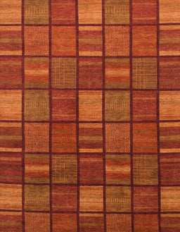 Abstract Red Checkered Rug, abs1525