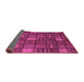 Sideview of Checkered Purple Modern Rug, abs1525pur