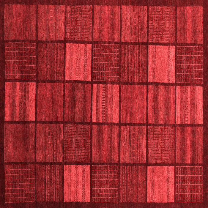 Checkered Red Modern Rug, abs1526red