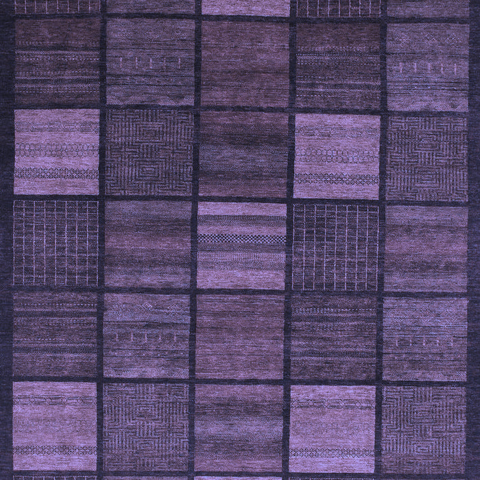 Checkered Blue Modern Rug, abs1526blu