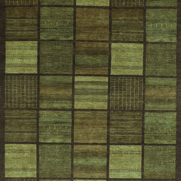 Checkered Turquoise Modern Rug, abs1526turq