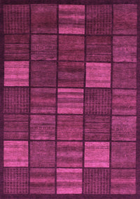 Checkered Purple Modern Rug, abs1526pur