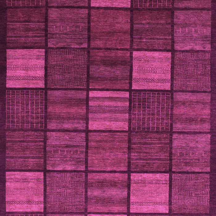 Machine Washable Checkered Purple Modern Area Rugs, wshabs1526pur