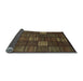 Sideview of Checkered Light Blue Modern Rug, abs1526lblu