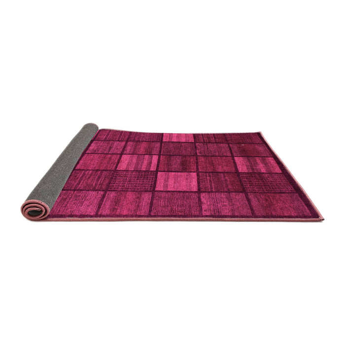 Sideview of Checkered Pink Modern Rug, abs1526pnk