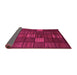 Sideview of Checkered Pink Modern Rug, abs1526pnk